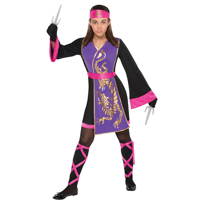 Amscan Teen Girls Sassy Samurai Costume Age 14-16 RRP 11.99 CLEARANCE XL 3.99
